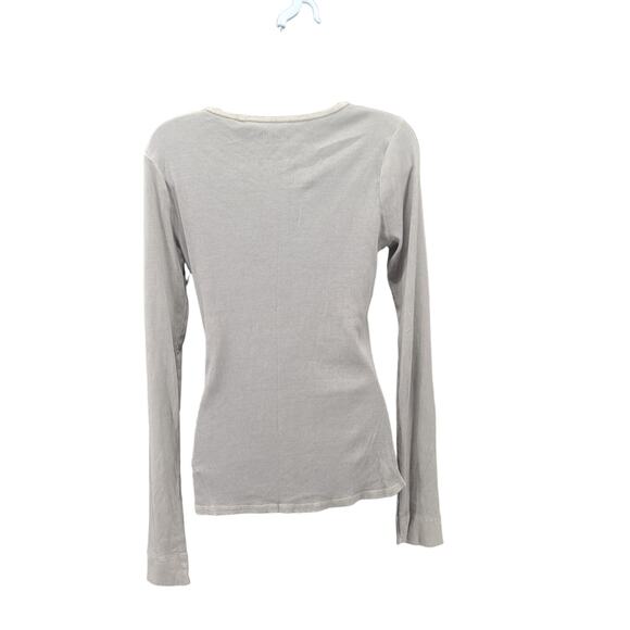 Guess Vintage Y2k women's long sleeve shirt Grey Size Large Elena Gilbert - Picture 2 of 6